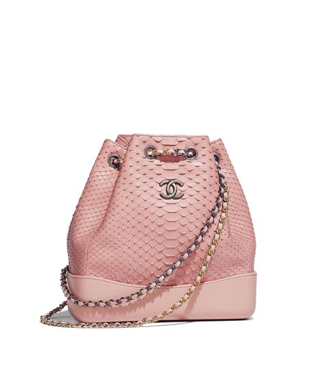 chanel gabrielle backpack python|chanel pink backpack.